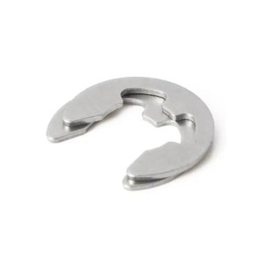 China Wedge High Quality Stainless Steel E-Shaped Snap Ring Black Open Retaining Ring E Type Circlip for sale