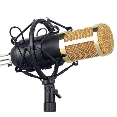 China Condenser Microphone + Sound Card Set External Condenser Microphone + Sound Card Set 3.5 Cable Anchor Microphone USB Condenser Microphone Studio KTV External Noise Handheld Karaoke Player mm with MIC Speaker Stand for sale