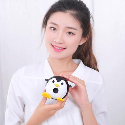 China IOS Android Support 1080P HD TF USB Battery Home Theater AV Projector DLP LED Projector Built-in Phone Short Microphone Cute Short Throw Pet Penguin for sale