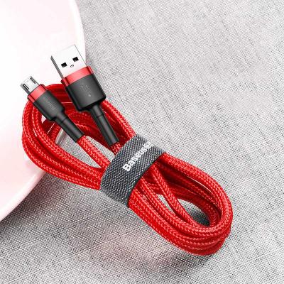 China Support Fast Charging Cable 3A 1m Fast Charging USB Charging Double Side Micro Braided Cable For Samsung S8 Note Weaving Data Line For Android Charger Cord for sale