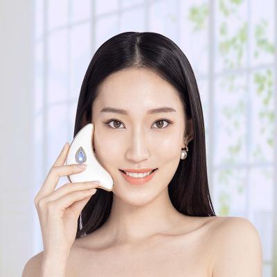 China Face Lift Vibration Beauty Face Care Gua Sha Tool Triangle Beauty Facial Massager Electric Facial Lifting Scraping Board For Anti Aging for sale