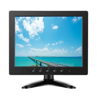 China ZHIXIANDA speaker Cheap 8 inch tft lcd cctv desktop car monitor with HD-MI BNC VGA USB AV input for sale