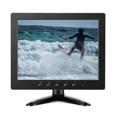 China ZHIXIANDA speaker 8 inch IPS industrial tft lcd monitor with HD-MI BNC VGA USB AV input CCTV car microscope desktop display for sale