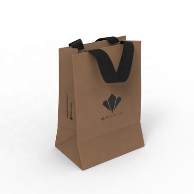 China Recyclable Paper Bags Wholesale Luxury High Quality Customize Logo Cheaper Paper Bags for sale