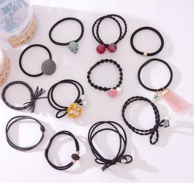 China Factory Popular Cheap Price Korean Accessories Hair Scrunchies Head Holder For Woman 12pcs/set for sale