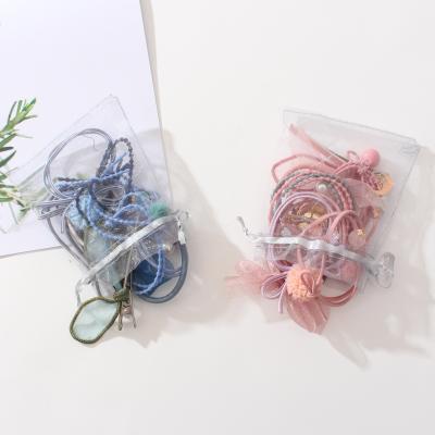 China Popular Hair Scrunchies Satin Fashion Accessories Fancy Hairdress Elastic Headband 9pcs/set For Sale for sale