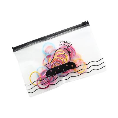 China Popular 100pcs Gift Box Accessories Baby Girls Thin Hair Bands Black Hair Ties for sale