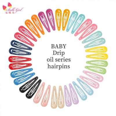 China Trendy Metal Snap Hair Clips Pack Colorful Hairpins For Kids Girls Women for sale