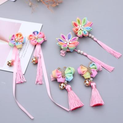 China Retro Popular Children's Hairpin Hair Accessories Chinese Style Ancient Costume Style Hair Ribbon Headdress For Sale for sale