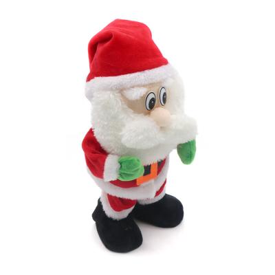 China MUSICAL SANTA WITH MOVEMENT 30CM window HANG BATTERY OPERATED SANTA Christmas DECORATION for sale