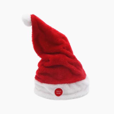 China Promotion Christmas Gift Factory Wholesale Hot Sales Custom Plush Christmas Cotton Merry Christmas Gift Hats for sale