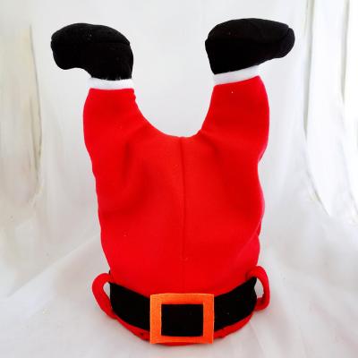 China Warm Cotton Santa Hat Party Supplies Creative Funny TikTok Mobile Singer pp Promotion Christmas Gift for sale