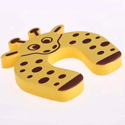 China Modern Safety Guard Kids EVA Foam Door Stopper Cute Animal Doorstop for sale