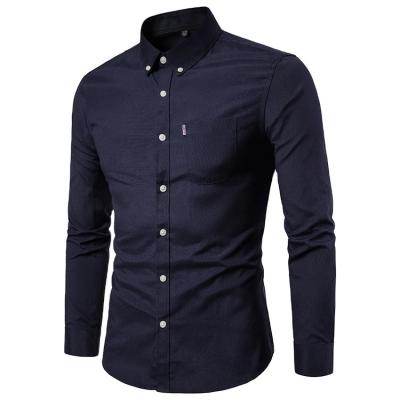 China Anti-pilling 2021 hot sale formal shirts for men custom made shirts with logo mens dress shirts for sale