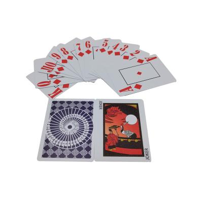 China Plastic Deck Blank Poker Custom Size Cheating Middle East Plastic Luxury Custom Logo Printing Short Playing Card for sale