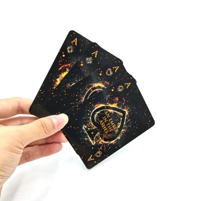 China Gold Paper High Quality Edge Free Sample Hard Paper Custom Printing Cards Casino Playing Cards Poker for sale