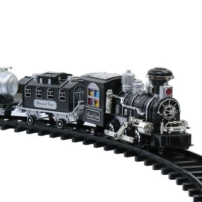 China Classic Rail Train Ahead Smoking Toy Kids Best Gift Rail Train Remote Control Toy for sale