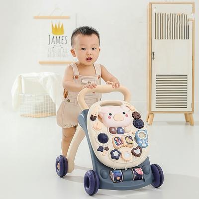 China High Quality Infant Baby Walker Multifunctional Plastic Push Walker with Sound and Music for sale