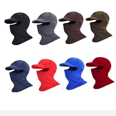 China Wholesale Popular Winter One Hole Ski Mask With Warm Wind Proof Hat Brim Fleece Cycling Mask For Women Men for sale