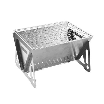 China Portable Foldable Wire Mesh Net Grill Heater Grill Home Picnic Adjustable Outdoor BBQ Grill Square Size Stainless Steel BBQ For Roasting for sale