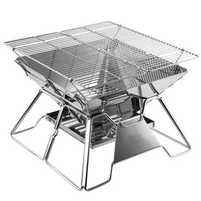 China Adjustable BBQ Oven Outdoor Picnic Portable Bbq Oven Charcoal Mesh Bbq Grill Folding Size Stainless Steel Wire Barbecue Grill for sale