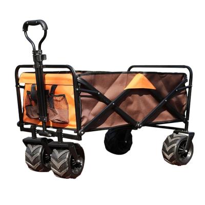 China New Morden Camper Folding Camper Trailer Portable Folding Traction Rod Car Folding Utility Garden Cart Easy Cart Outdoor Camp Trolley for sale