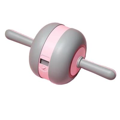 China New Universal Intelligent Abdominal Wheel Automatic Fitness Equipment Household Counting Roller Abdominal Muscle Female Male Wheel for sale