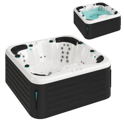 China Double Side Skirt Inflatable Adult Bathtub (Left Skirt) With Free Seat Faucet Solid Resin Acrylic Solid Stone Outdoor Artificial Bathtub for sale