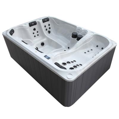 China skirt (left skirt) double side acrylic shapes various design cold water therapyBathtub with mixer and shower drop in hot tub 8 person luxury outdoor round spa for sale