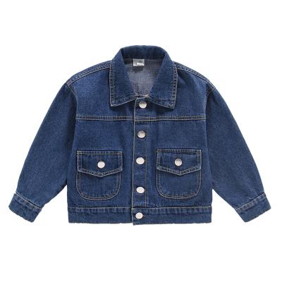 China Other baby kid denim jacket splice outerwear spring and autumn sports jackets clothing for boys for sale