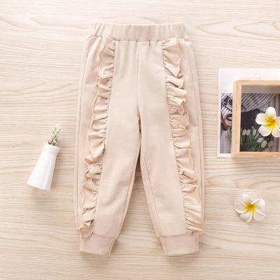 China Anti-wrinkle the new Korean version of 2020 casual girl's pure cotton trousers lace over spring and autumn children's fashion wear for sale