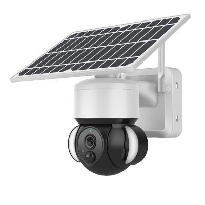 China Human Motion Ubox App Radio Waterproof 8W Solar Powered Wifi IP Camera Pathway Outdoor Surveillance With Battery for sale