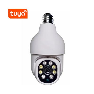 China Human Motion Tracking 1080P WiFi IP Camera Tuya Smart Life E27 Bulb Surveillance Camera Automatic Tracking Smart Home Security Indoor Baby Monitor 2MP for sale