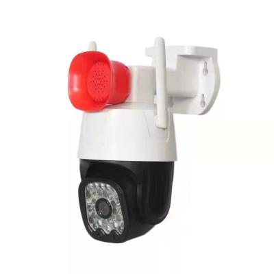 China Human Motion Tracking Outdoor Mini Size 1080P PTZ Wifi IP Camera Security CCTV Sirens And Light Speed ​​Wireless Dome PTZ Wifi IP Camera for sale