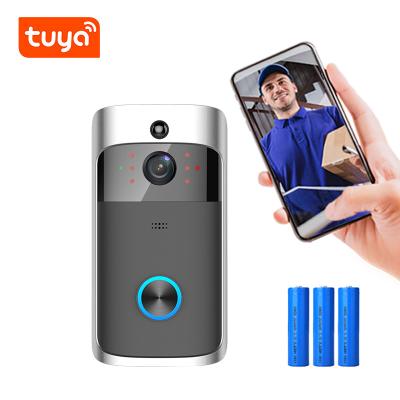 China WiFi TuyaSmart 1080P HD Video Doorbell Camera Wireless WiFi Security Camera APP Intercom Night Vision Rechargeable Battery Bell TY-S2-DB05 for sale