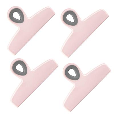 China New Product Sustainable Homes Kitchen Storage 4PCS Kitchen Chip Clips Magnetic For Bags Food Bag Plastic Sealing Clips for sale