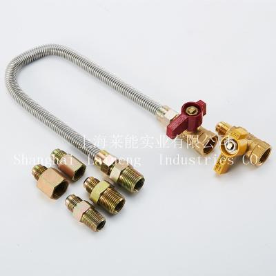 China Gas Natural Fireplace Gas Stove Connector Stainless Steel Tube CSA Approved Gas Connector for sale