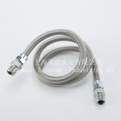 China Gas CSA GAS FLEXIBLE CONNECTOR SS GAS HOSE MIP 1/2ID NATURAL GAS TUBE for sale