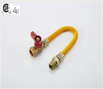 China Gas CSA Approved Stainless Steel Flexible Cooker Gas Connectors COATED for sale