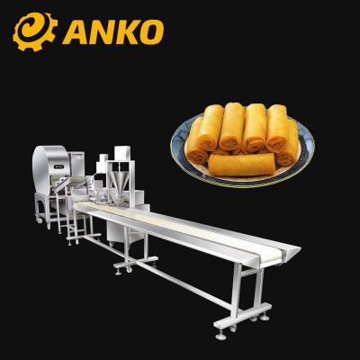 China Anko Commercial Catering Semi Automatic Spring Roll Production Line for sale