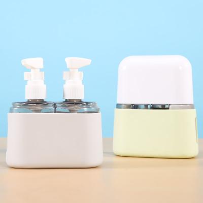 China PERFUME 2 In 1 Spray Bottle Silicone Packaging Suppliers 100Ml Plastic Squeeze Spray Bottles Cosmetics Bottles And Jars Set for sale