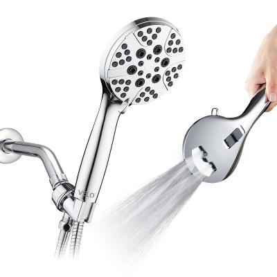 China Without Showerhead 8-Seting High Pressure Handheld Diverter Bestseller Built In Power Wash Jet Two Function for sale