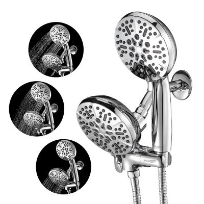 China Without Switch Factory Price Manufacturer Supplier 7 Modes High Flow Hand Held Shower Upgraded Shower Heads With Premium Chrome for sale