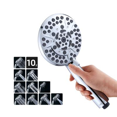 China Without Switch China 10 Modes Custom Multifunction Shower Head Multitable Shower Heads for sale