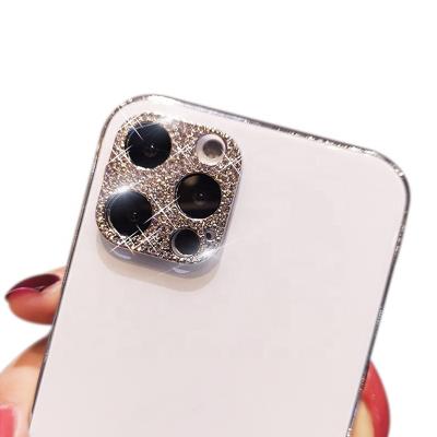 China Protect Camera For iPhone 11/12/13 Mobile Phone Luxury Diamond Lens Film Full Protector 360 Degree Camera Lens Protector for sale