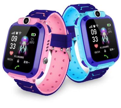 China Waterproof Q12B Touch Screen Kids Smart Watch Phone Books Smartwatch Children Placing Call 2G Boys Girls SIM Card Remote Locator Watch for sale