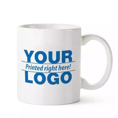 China Viable USA Warehouse Custom White 11oz Ceramic Sublimation Mugs Sublimation Mugs Logo Ceramic Coffee Mugs for sale