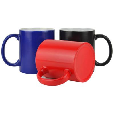 China 11oz Viable Magic Mug Color Changing Sublimation Mug Ceramic Coffee Mug for sale