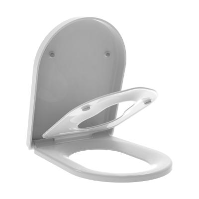 China SU067 All soft close D shape urea wc family toilet seats for sale