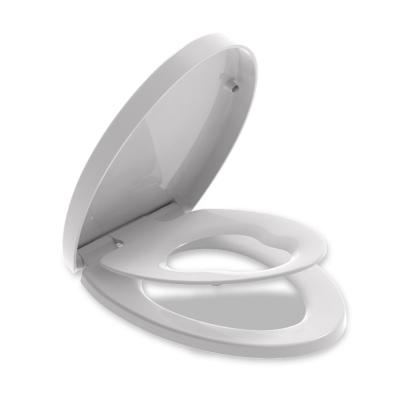 China Modern design  Elongated V shape UF family toilet seats for potty training for sale